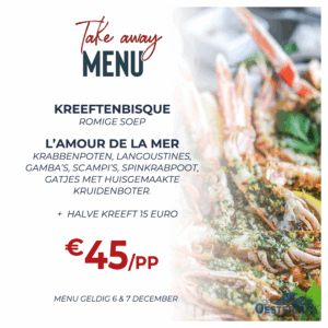 Take-away menu 6 & 7 December