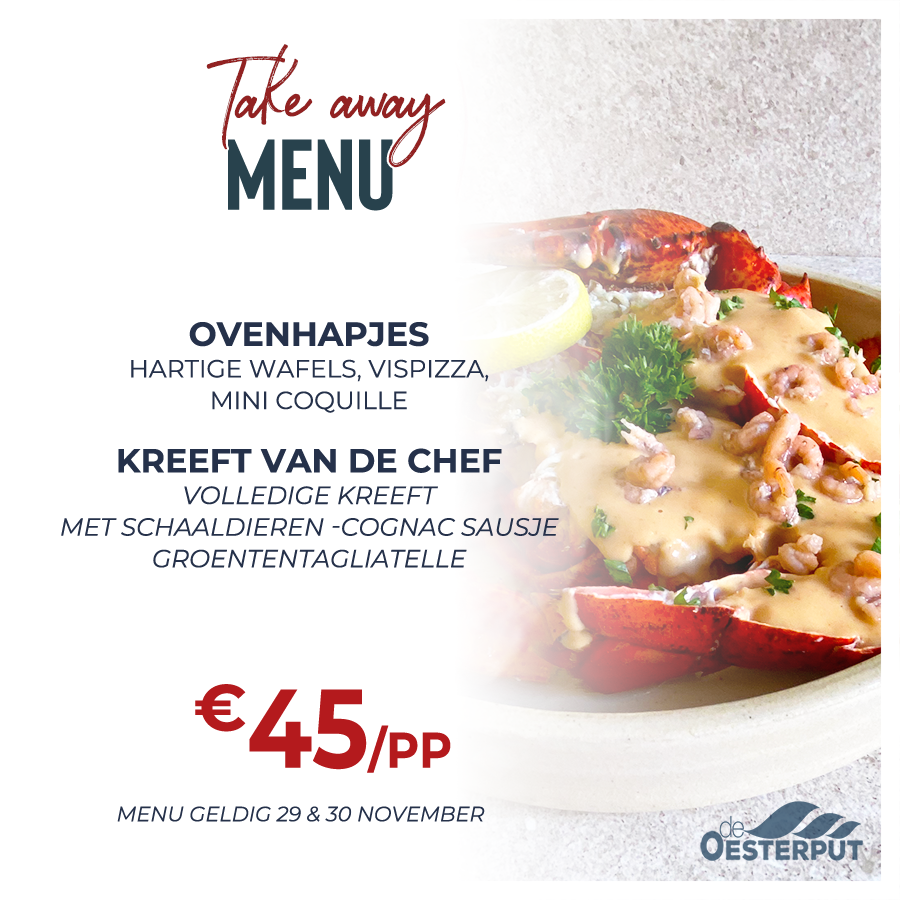 Take-away 29 & 30 november